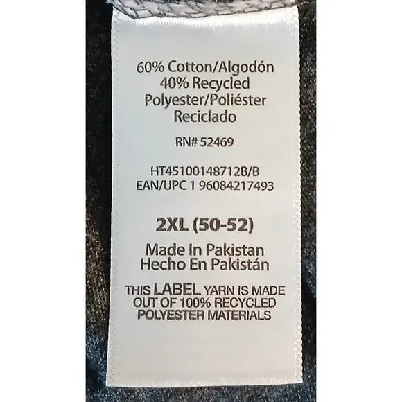 Holiday Time Graphic Naughty Nice I Tried T-Shirt Men's XXL Gray - Picture 5 of 7